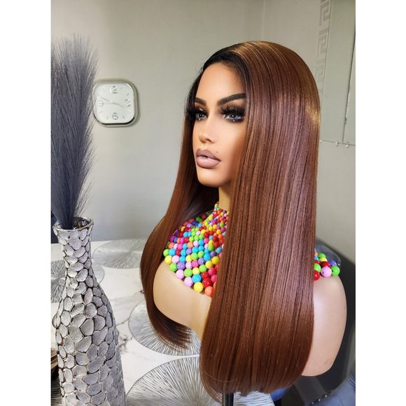 Human Hair Blend Lace Front wig main image 3